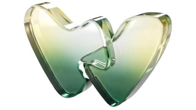 Logo de cristal de Webbity